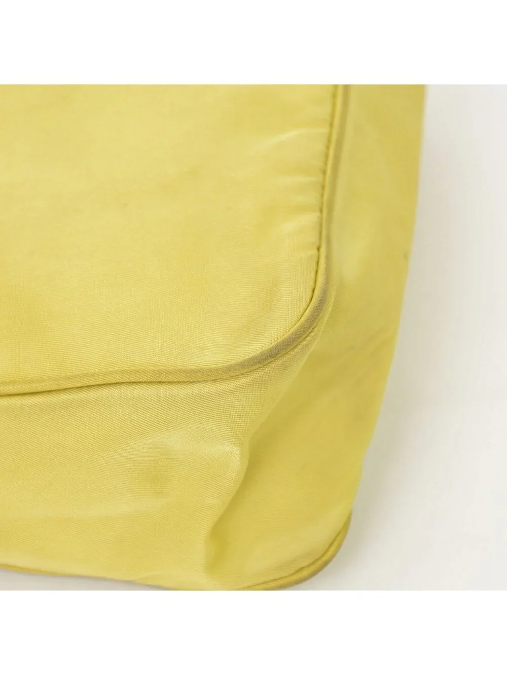 Prada Hand Handbag Mini Andbag Pouch Nylon Yellow